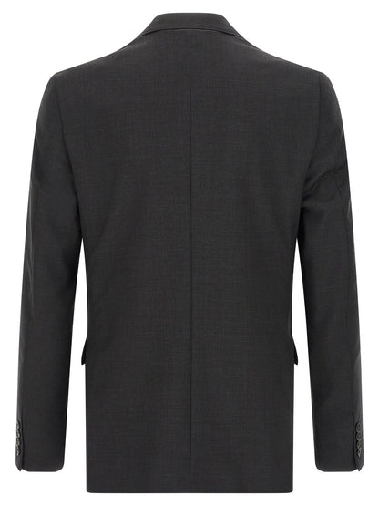 Pal Zileri Gray Viscose Two-Piece Suit