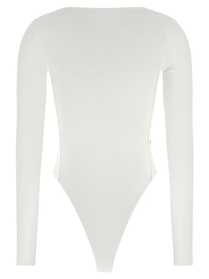 Diesel White Viscose Bodysuit