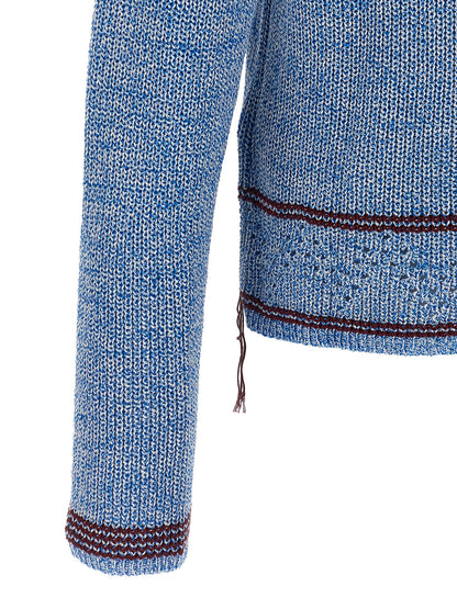 Marni Blue Cotton Cardigan