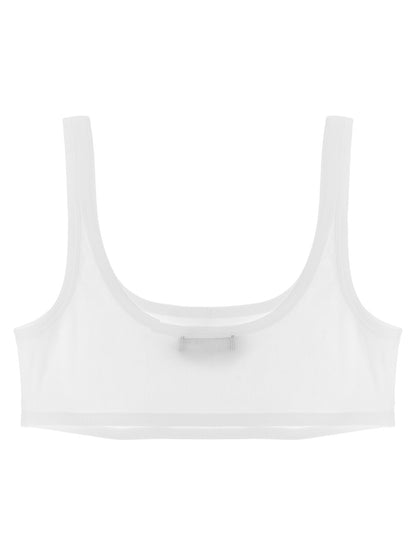 Versace White Cotton Bra