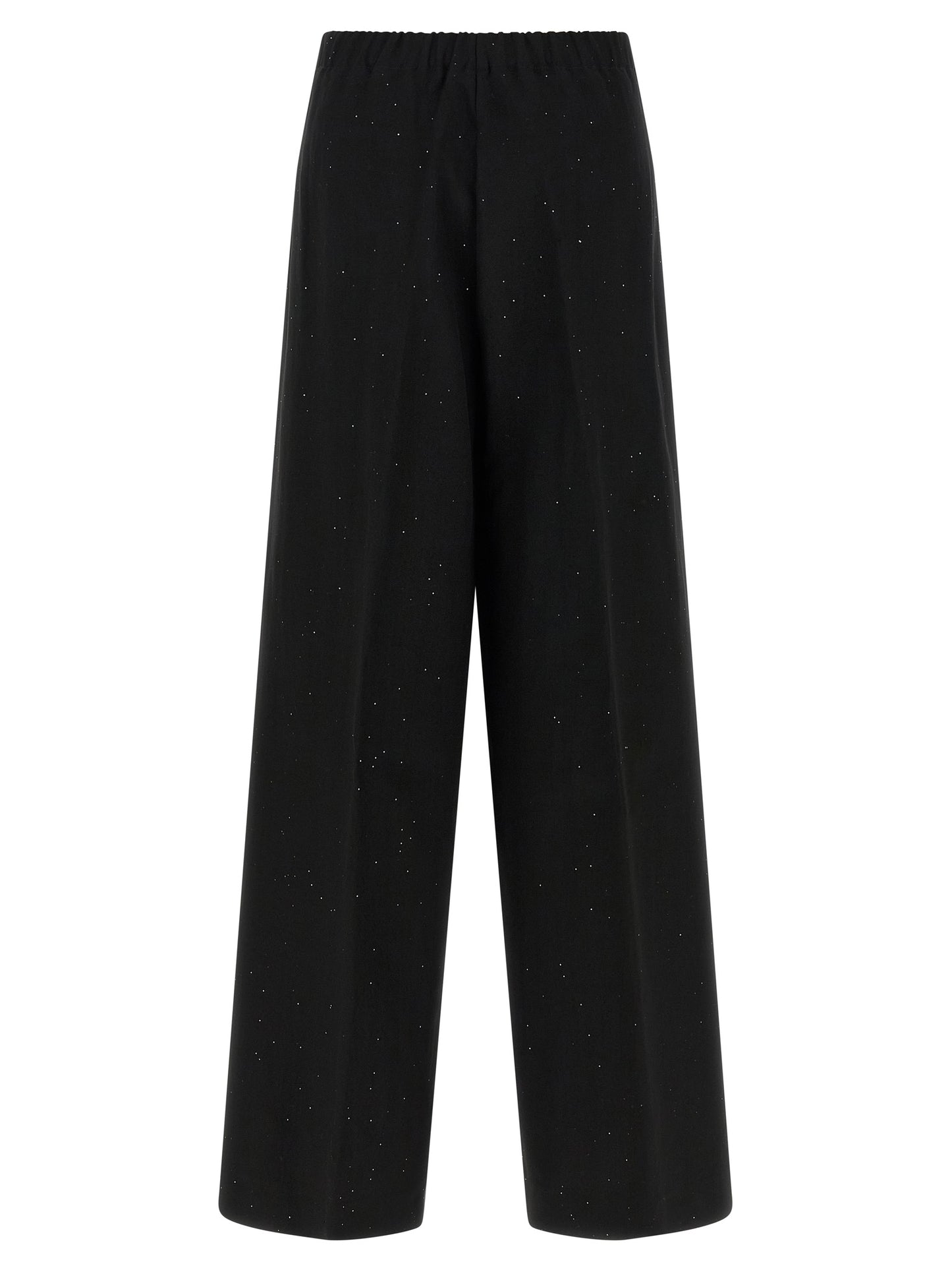 Herno Black Viscose Pants