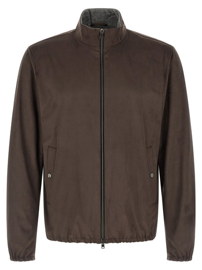 Herno Brown Polyester Jacket