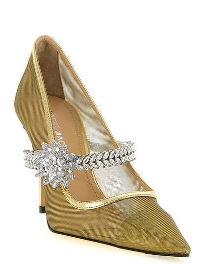 MACH & MACH Gold Polyamide High Heel Pumps