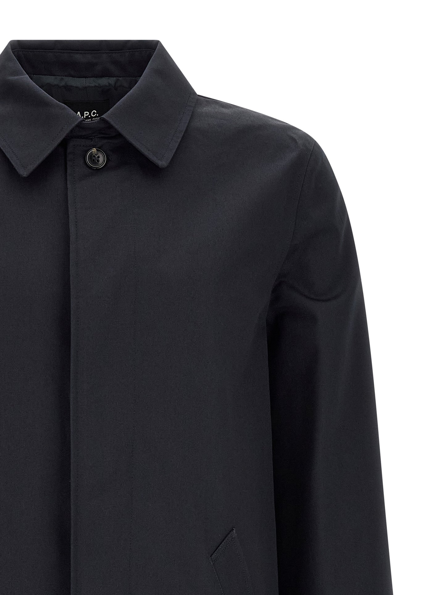 A.P.C. Blue Cotton Coat