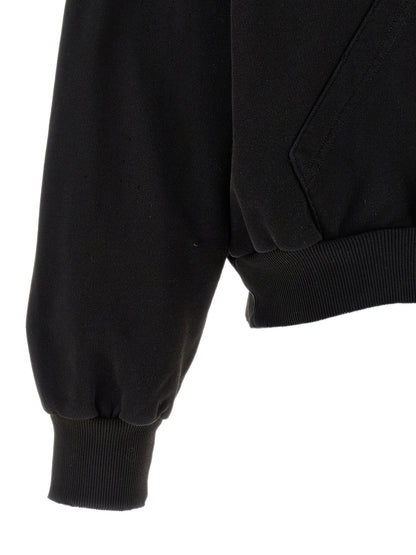 MM6 Maison Margiela Black Cotton Sweatshirt