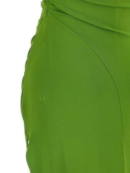 Elisabetta Franchi Bicolor Viscose Long Dress