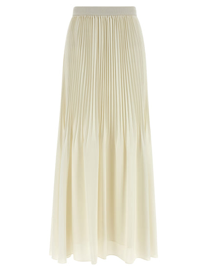 Twinset White Polyester Mini Skirt