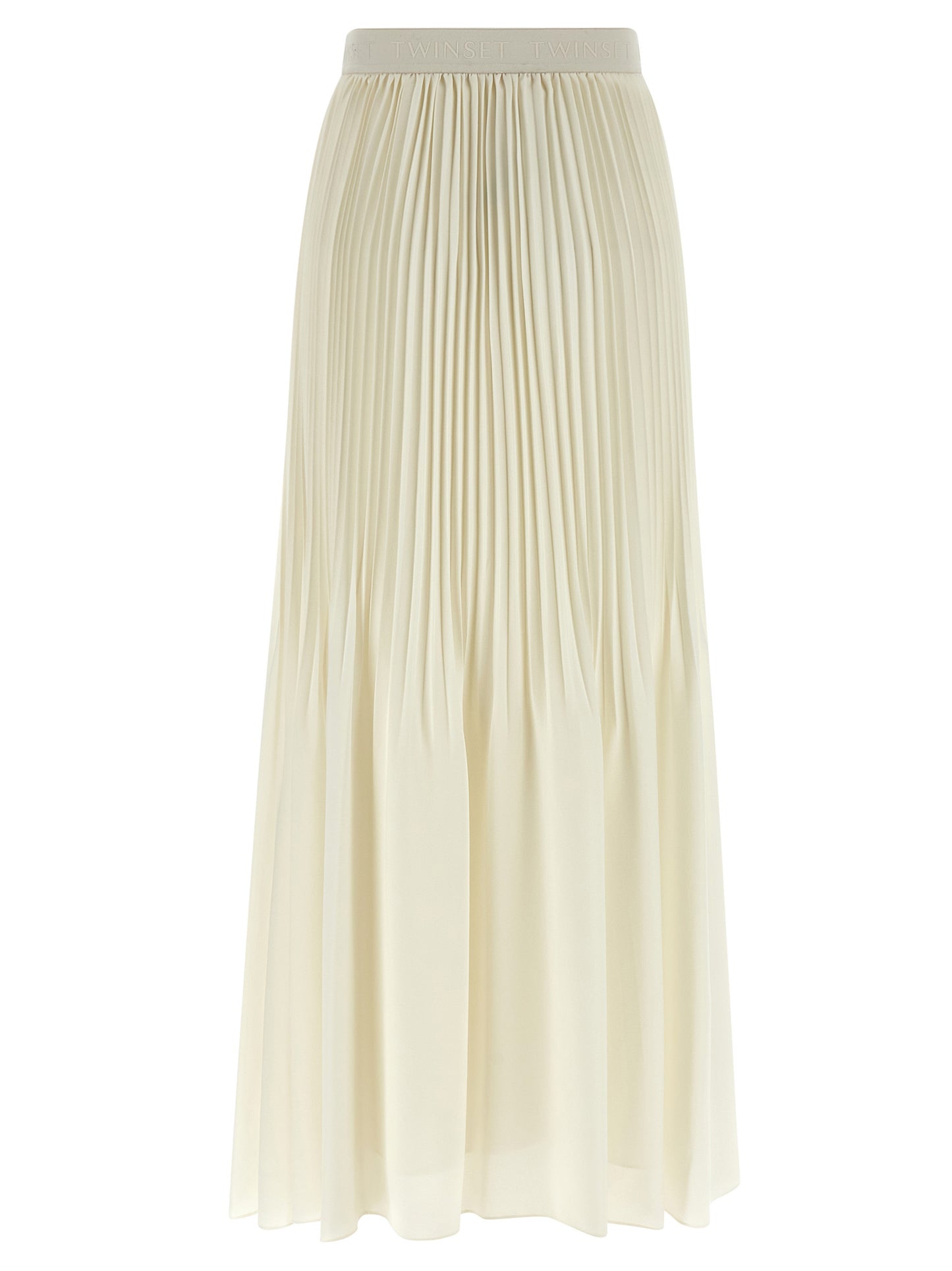 Twinset White Polyester Mini Skirt