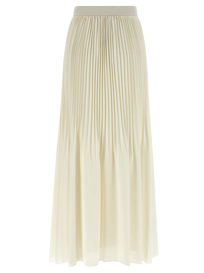 Twinset White Polyester Mini Skirt