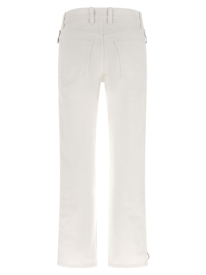 Paco Rabanne White Cotton Jeans Denim