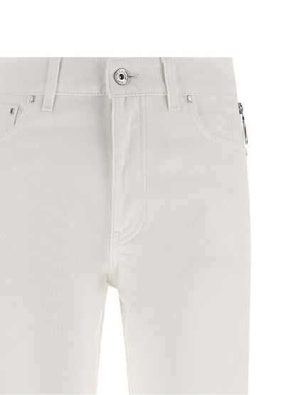 Paco Rabanne White Cotton Jeans Denim