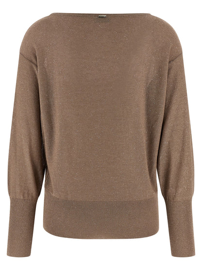 Herno Brown Viscose Cardigan