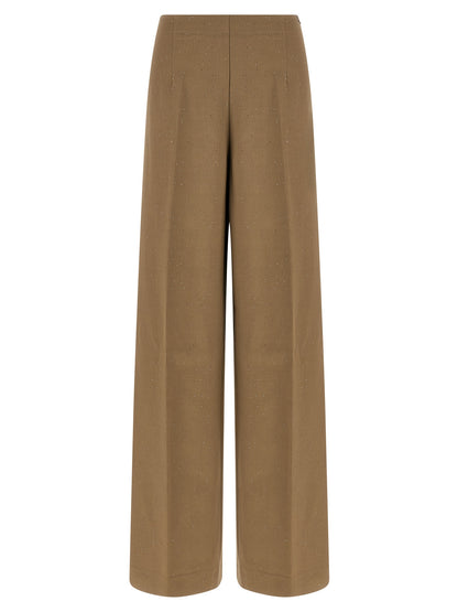 Herno Brown Viscose Casual Pants