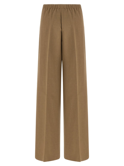 Herno Brown Viscose Casual Pants