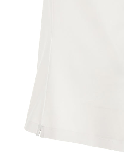 Brunello Cucinelli White Cotton Polo Shirt