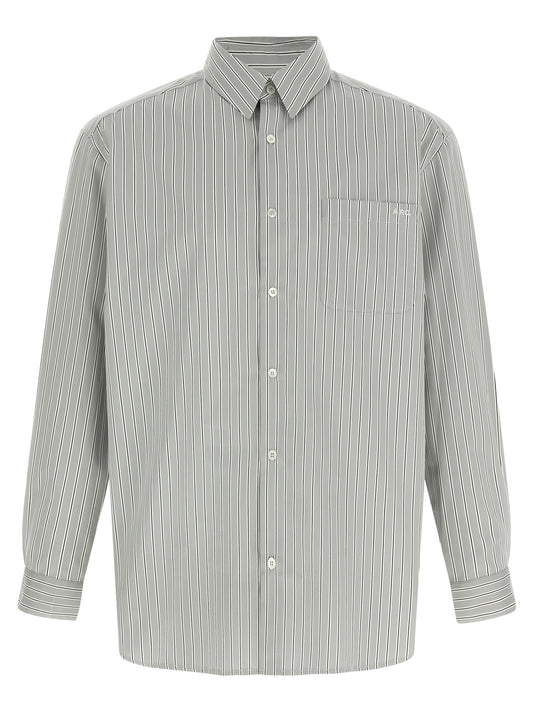 A.P.C. Gray Cotton Blouse