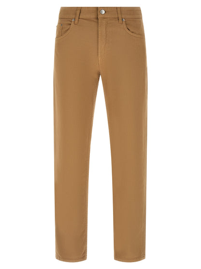 Department 5 Beige Cotton Straight-Leg Jeans
