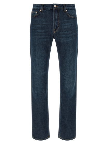 Department 5 Blue Cotton Straight-Leg Jeans