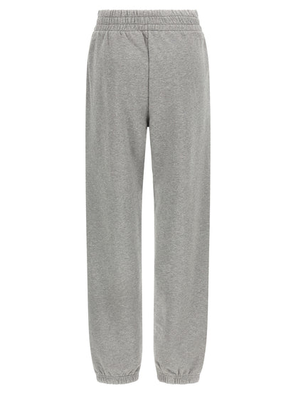Off-White Gray Cotton Joggers (Workout Pants)