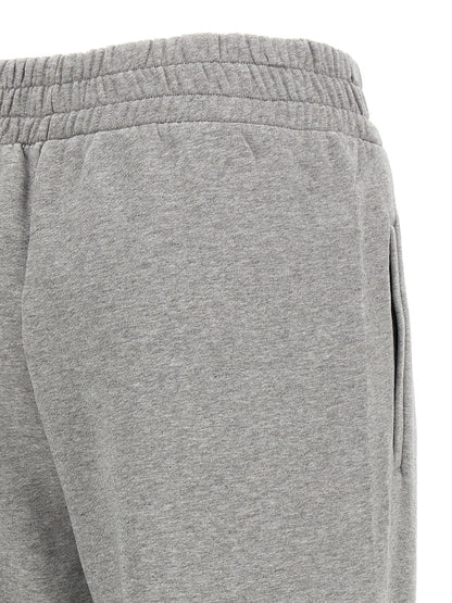 Off-White Gray Cotton Joggers (Workout Pants)