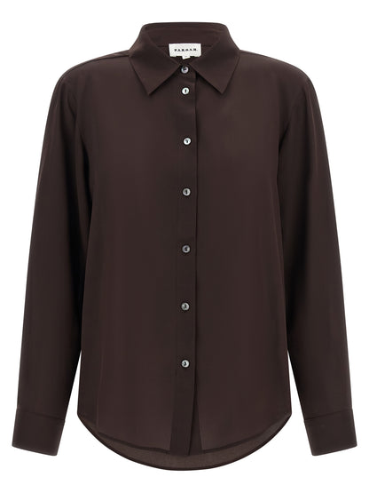 P.A.R.O.S.H. Brown Silk Blouse