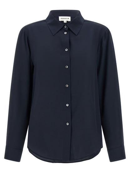 P.A.R.O.S.H. Blue Silk Blouse