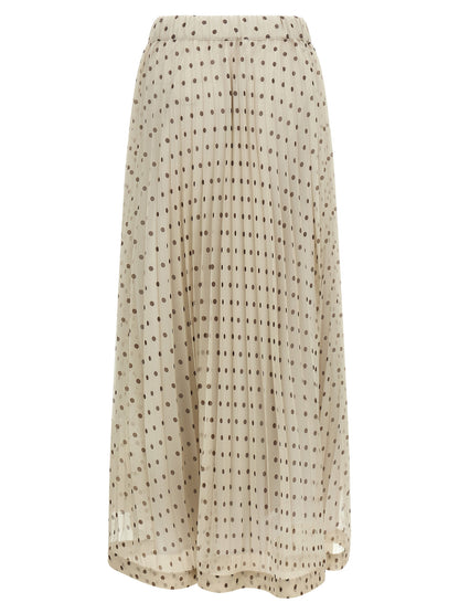 P.A.R.O.S.H. Beige Polyester Mini Skirt
