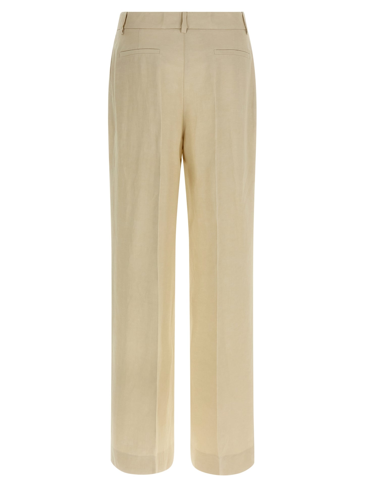 P.A.R.O.S.H. Beige Viscose Casual Pants