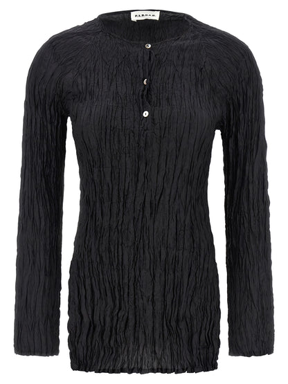 P.A.R.O.S.H. Black Silk Blouse