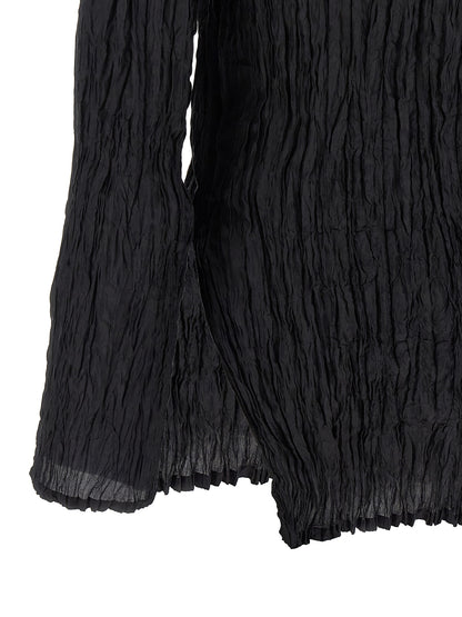 P.A.R.O.S.H. Black Silk Blouse