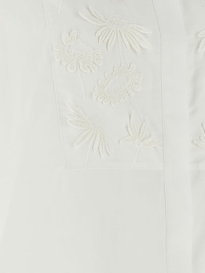 P.A.R.O.S.H. White Cotton Blouse