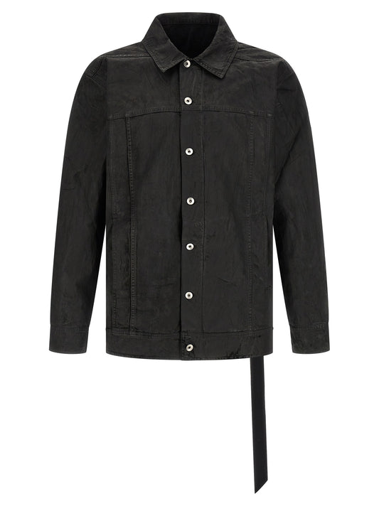 DRKSHDW Black Cotton Denim Jacket