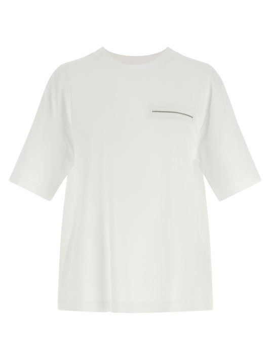 Peserico White Cotton T-Shirt