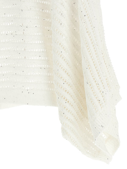 Peserico White Cotton Cardigan