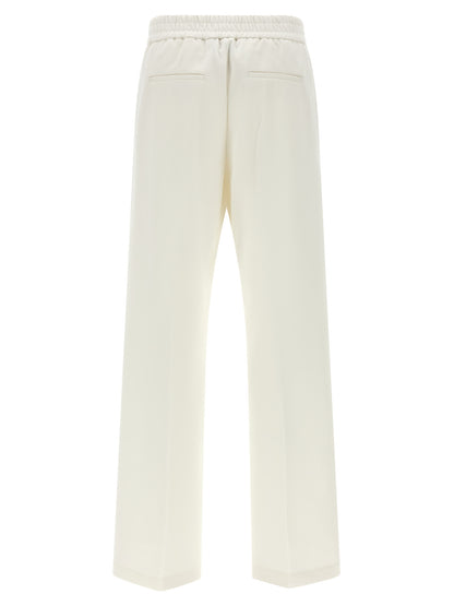 Peserico White Cotton Casual Pants