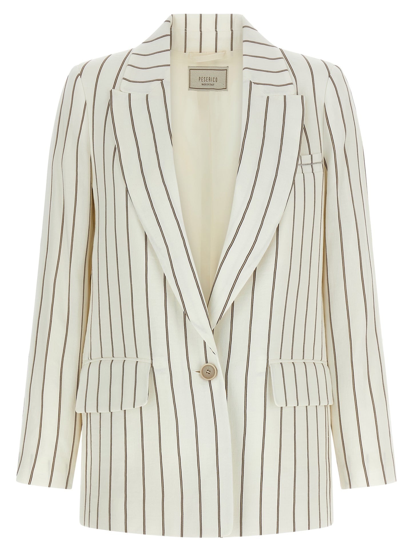 Peserico White Linen Blazer