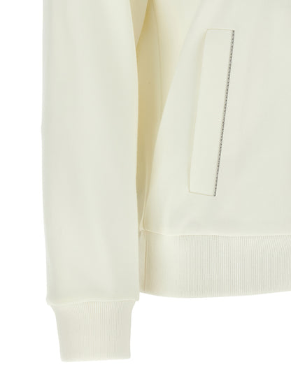 Peserico White Cotton Sweatshirt