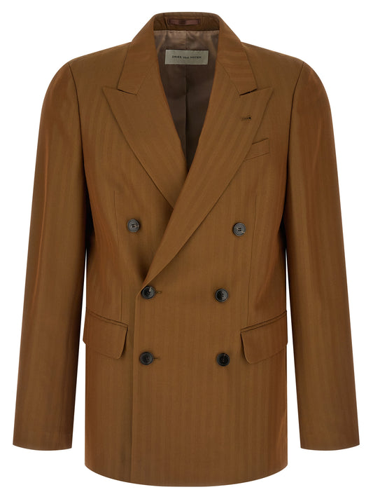 Dries Van Noten Brown Wool Blazer