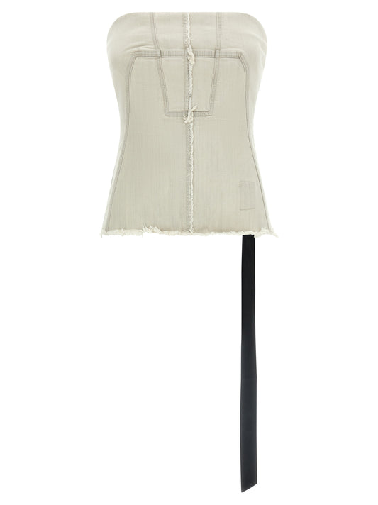 DRKSHDW Gray Cotton Tank Tops