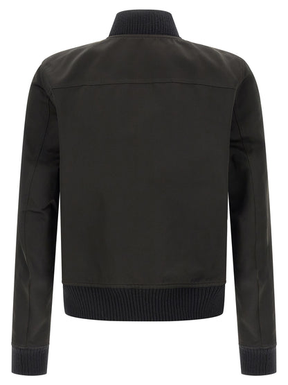 Rick Owens Black Polyester Bomber