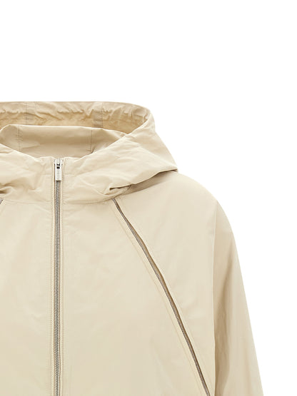 Peserico Beige Polyester Shell Jacket