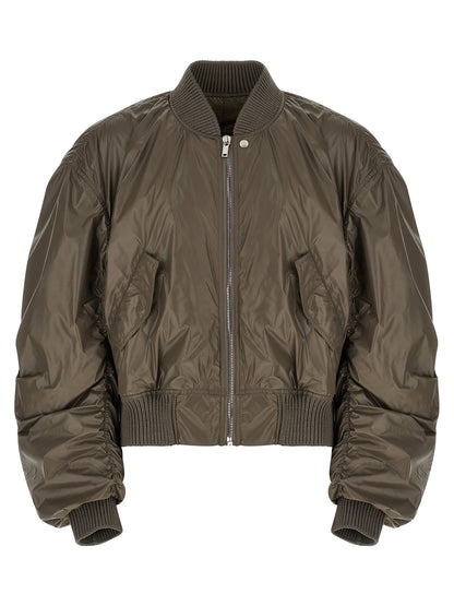 Rick Owens Gray Nylon Bomber