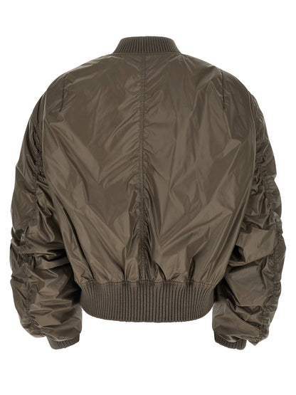 Rick Owens Gray Nylon Bomber