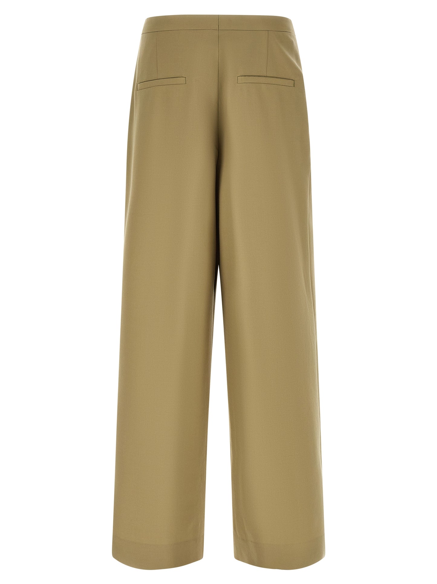 Dries Van Noten Bicolor Wool Casual Pants