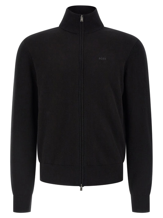Hugo Boss Black Cotton Cardigan