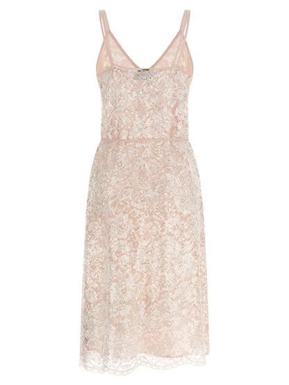 Twinset Multicolor Polyester Midi Dress