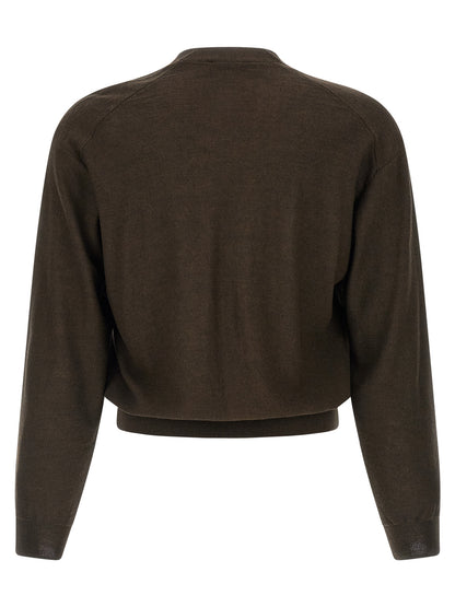 Lemaire Brown Marabou Cardigan
