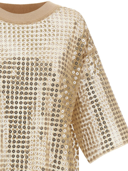 Fabiana Filippi Beige Polyester Short Dress
