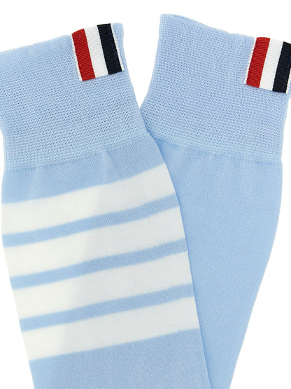 Thom Browne Blue Cotton Socks