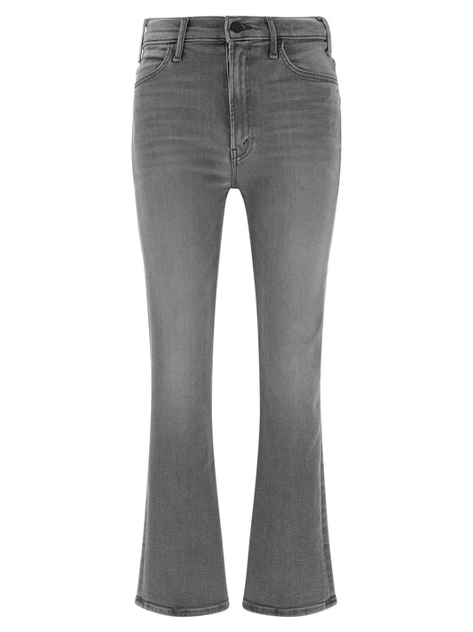 Jeans by Mother Denim for women in stretch denim cotton polyester gray features an sophisticated and skinny-leg & skinny with a precise short, creating a sophisticated and sophisticated silhouette.